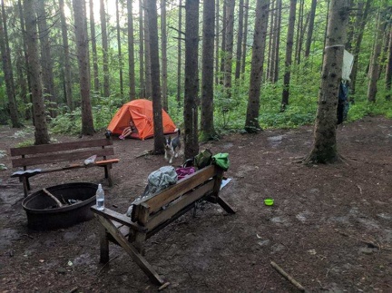 First Night Camp Site